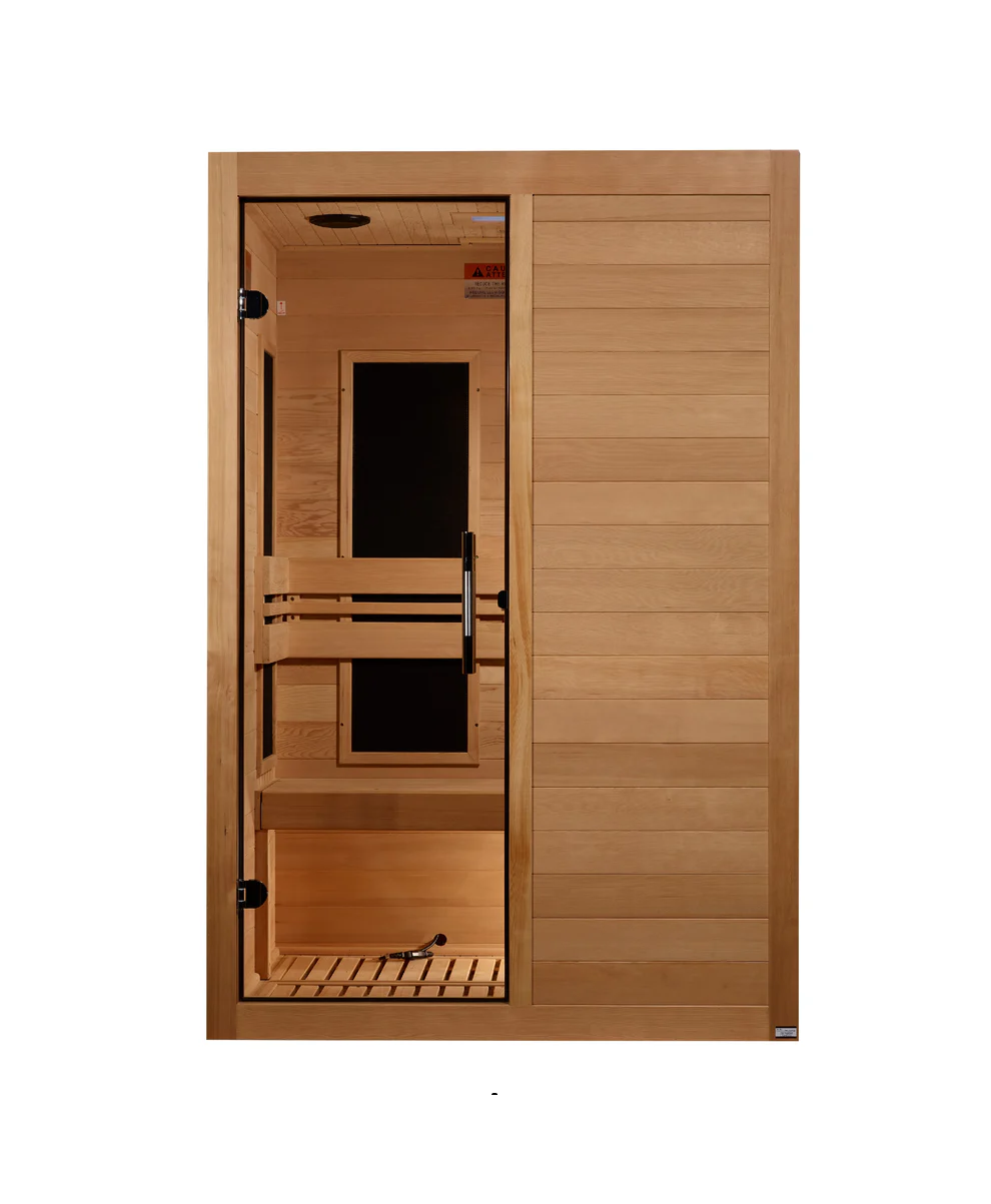 Maxxus S-Line Yoga 2-Person Low EMF FAR Infrared Sauna – Hemlock