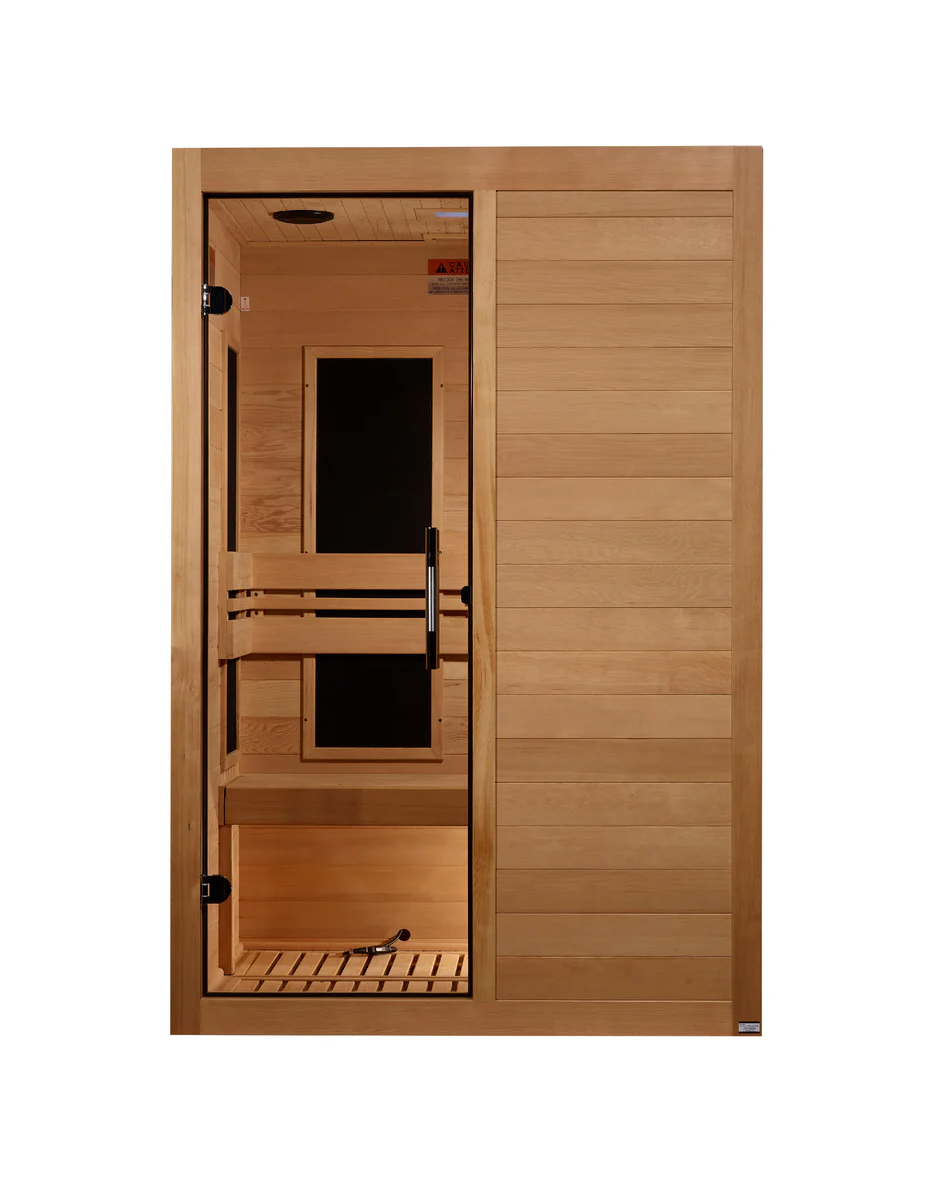 Maxxus S-Line Yoga 2-Person Ultra Low EMF FAR Infrared Sauna – Hemlock