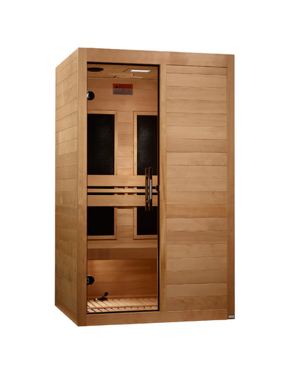 Maxxus S-Line Yoga 2-Person Ultra Low EMF FAR Infrared Sauna – Hemlock