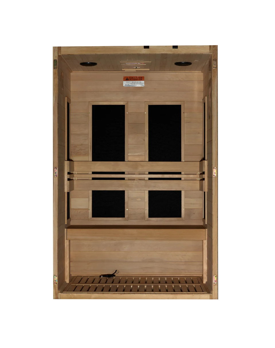 Maxxus S-Line Yoga 2-Person Low EMF FAR Infrared Sauna – Hemlock