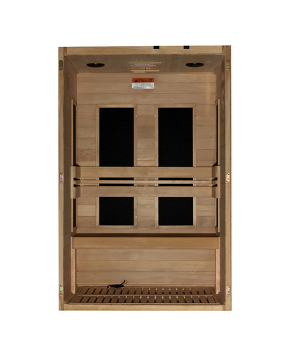 Maxxus S-Line Yoga 2-Person Ultra Low EMF FAR Infrared Sauna – Hemlock