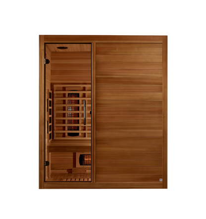 Maxxus S-Line Yoga 3-Person Full Spectrum Near Zero EMF FAR Infrared Sauna – Pacific Cedar