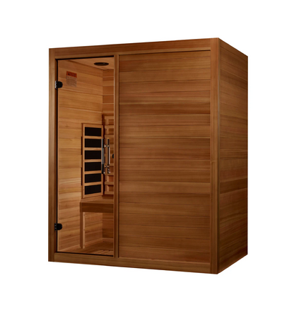 Maxxus S-Line Yoga 3-Person Full Spectrum Near Zero EMF FAR Infrared Sauna – Pacific Cedar