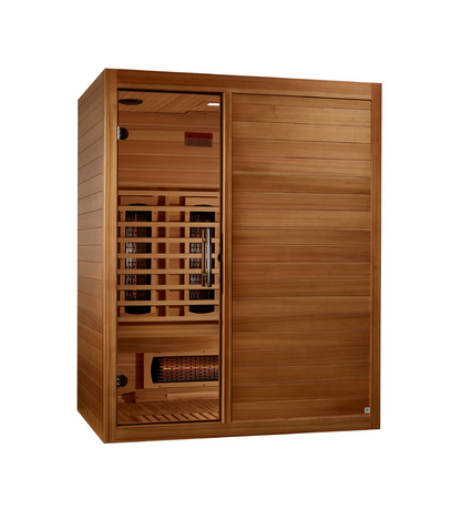 Maxxus S-Line Yoga 3-Person Full Spectrum Near Zero EMF FAR Infrared Sauna – Pacific Cedar