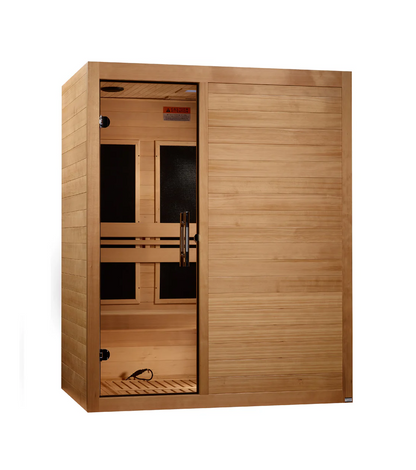 Maxxus S-Line Yoga 3-Person Low EMF FAR Infrared Sauna – Hemlock