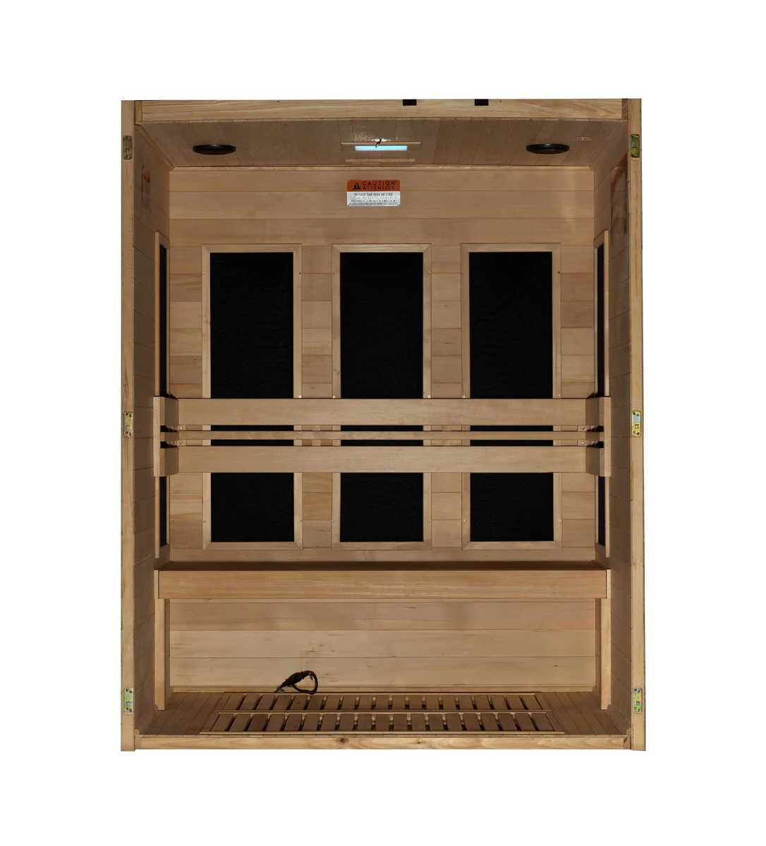 Maxxus S-Line Yoga 3-Person Low EMF FAR Infrared Sauna – Hemlock