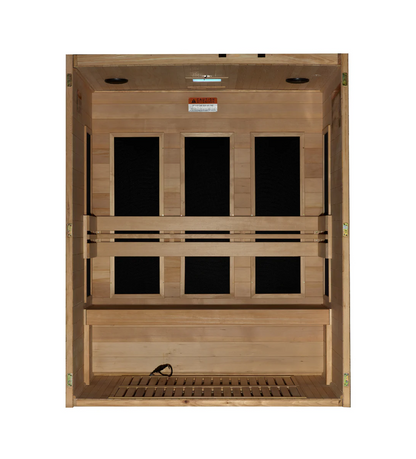 Maxxus S-Line Yoga 3-Person Low EMF FAR Infrared Sauna – Hemlock