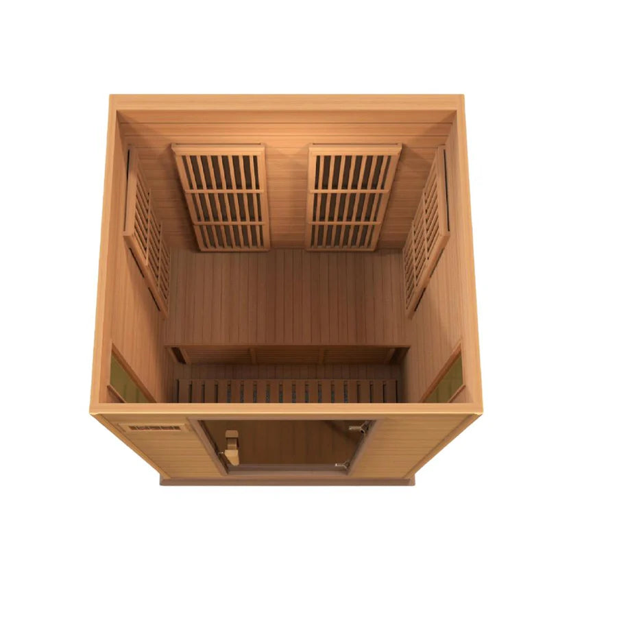 Maxxus 2-Person Low EMF FAR Infrared Sauna – Red Cedar