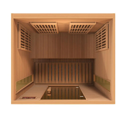 Maxxus 2-Person Low EMF FAR Infrared Sauna – Red Cedar