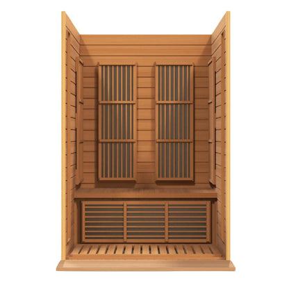 Maxxus 2-Person Low EMF FAR Infrared Sauna – Red Cedar