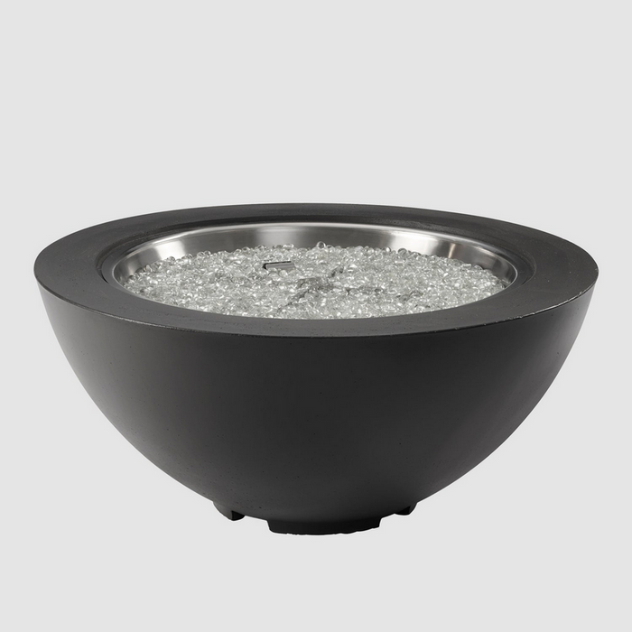 The Outdoor GreatRoom Company Midnight Mist Cove 42" Round Gas Fire Pit Bowl - CV-30MM