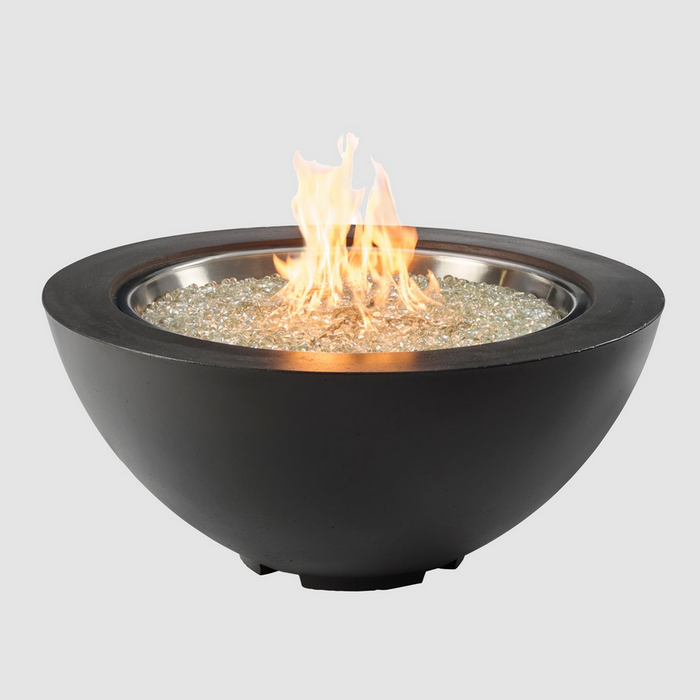 The Outdoor GreatRoom Company Midnight Mist Cove 42" Round Gas Fire Pit Bowl - CV-30MM