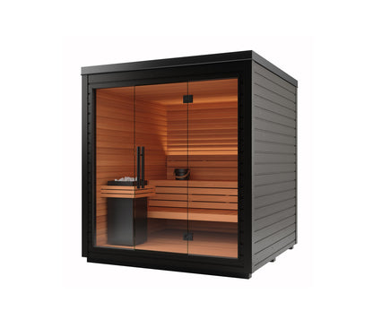 Auroom Mira L Cabin Sauna Kit BLACK