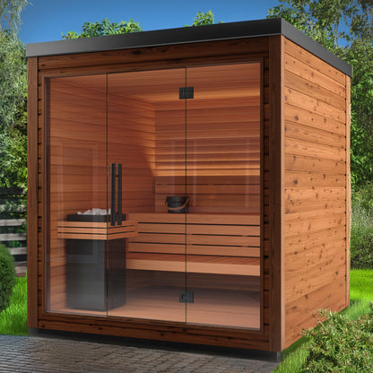 Auroom Mira L Cabin Sauna Kit, Up to 5-persons