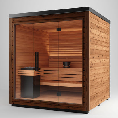 Auroom Mira L Cabin Sauna Kit, Up to 5-persons