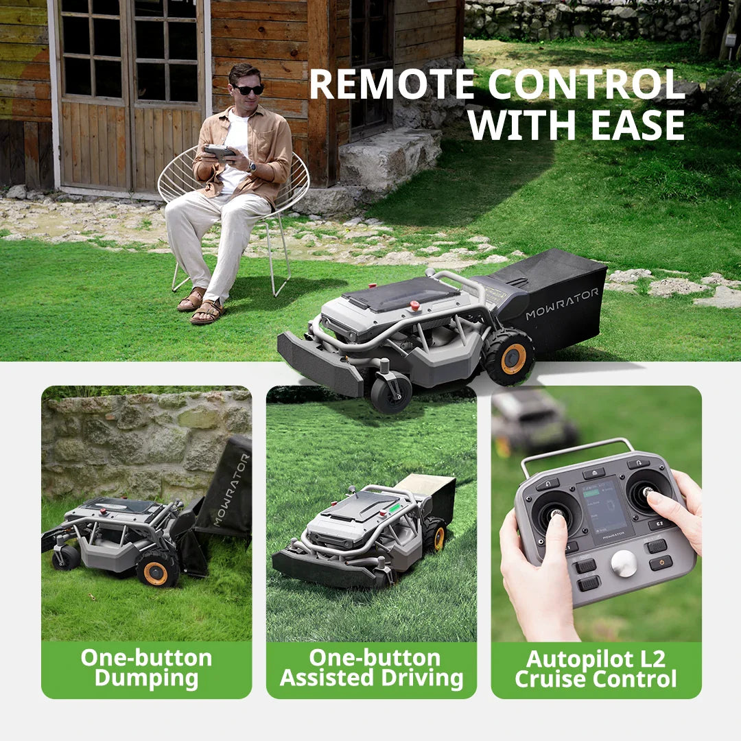 Mowrator S1 Remote Control Lawn Mower 2WD ADVANCED
