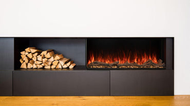 Modern Flames Orion Multi 76 Floating Mantel Set – Driftwood Grey, Wall-Mounted – WSS-OR76-DW