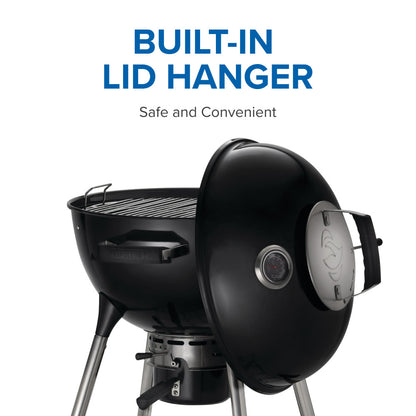 Napoleon NK18 Charcoal Kettle Grill, Black - NK18K-LEG-3