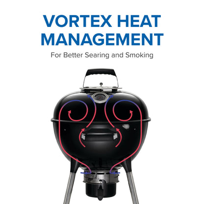 Napoleon NK18 Charcoal Kettle Grill, Black - NK18K-LEG-3