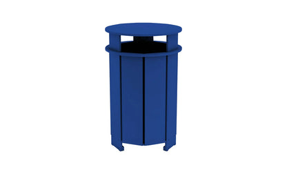 Ledge Lounger Mainstay Round Trash Bin (Available in 8 Resin Colors) - LL-MS-ITB-RD-WH