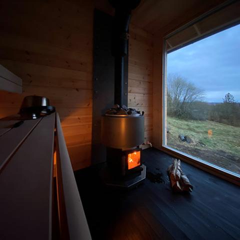 Narvi Luosto VS 16kW Wood-Burning Sauna Stove with Watertank