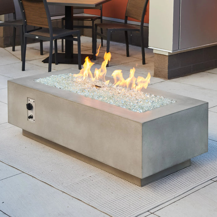 The Outdoor GreatRoom Company Natural Grey Cove 54" Linear Gas Fire Table - CV-54