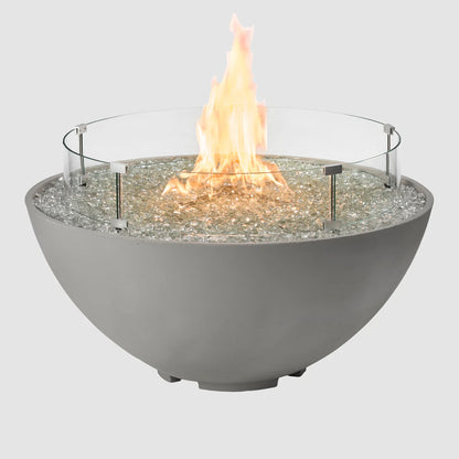 The Outdoor GreatRoom Company Natural Grey Cove Edge 42" Round Gas Fire Pit Bowl - CV-30E
