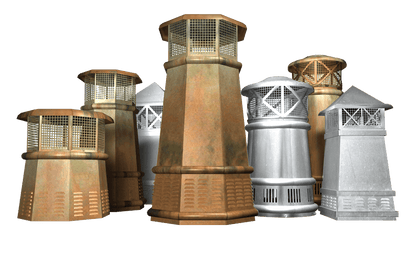 Isokern European Copper Pawn Chimney Pot - EC-O-1924-1-CO