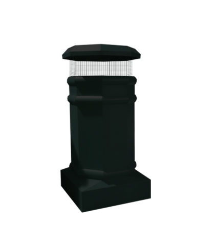 Isokern Ontario 38" Decorative Steel Chimney Pot - SQOCT-2138-TC