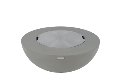 ELEMENTI - Lunar Bowl 42 Concrete Fire Table- Light Gray - OFG101LG