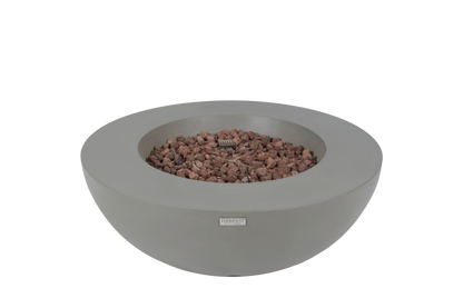 ELEMENTI - Lunar Bowl 42 Concrete Fire Table- Light Gray - OFG101LG
