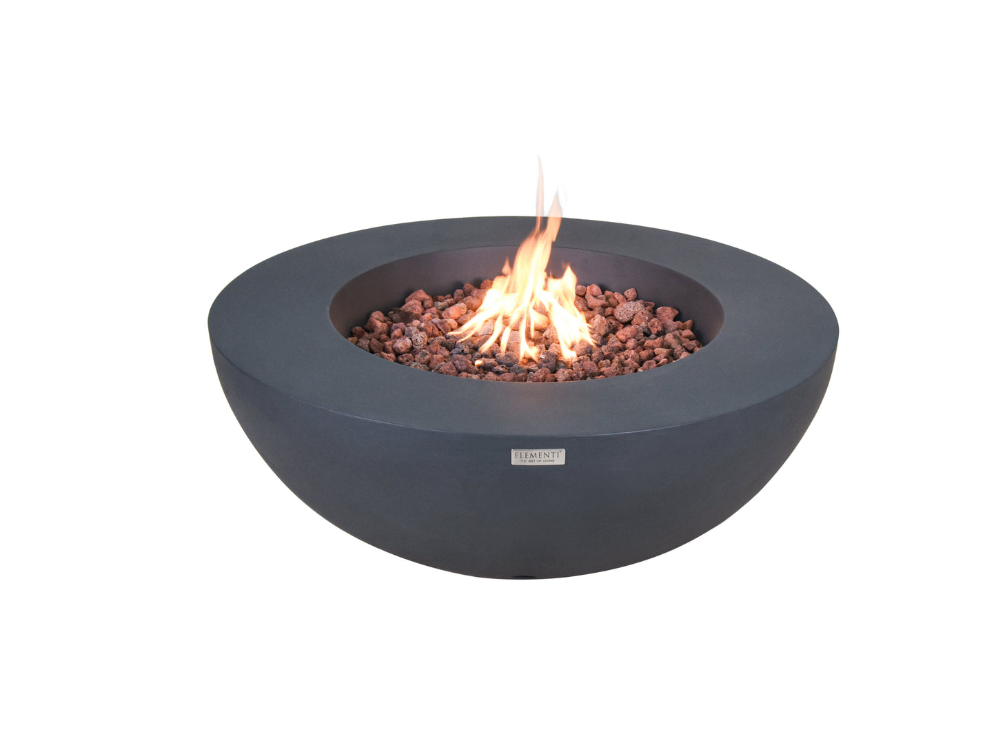 ELEMENTI - Lunar Bowl 42 Concrete Fire Table - Dark Gray - OFG101DG