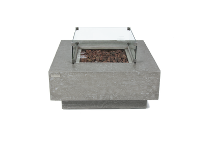 ELEMENTI - Manhattan 36 Concrete Fire Table - Light Gray - OFG103LG