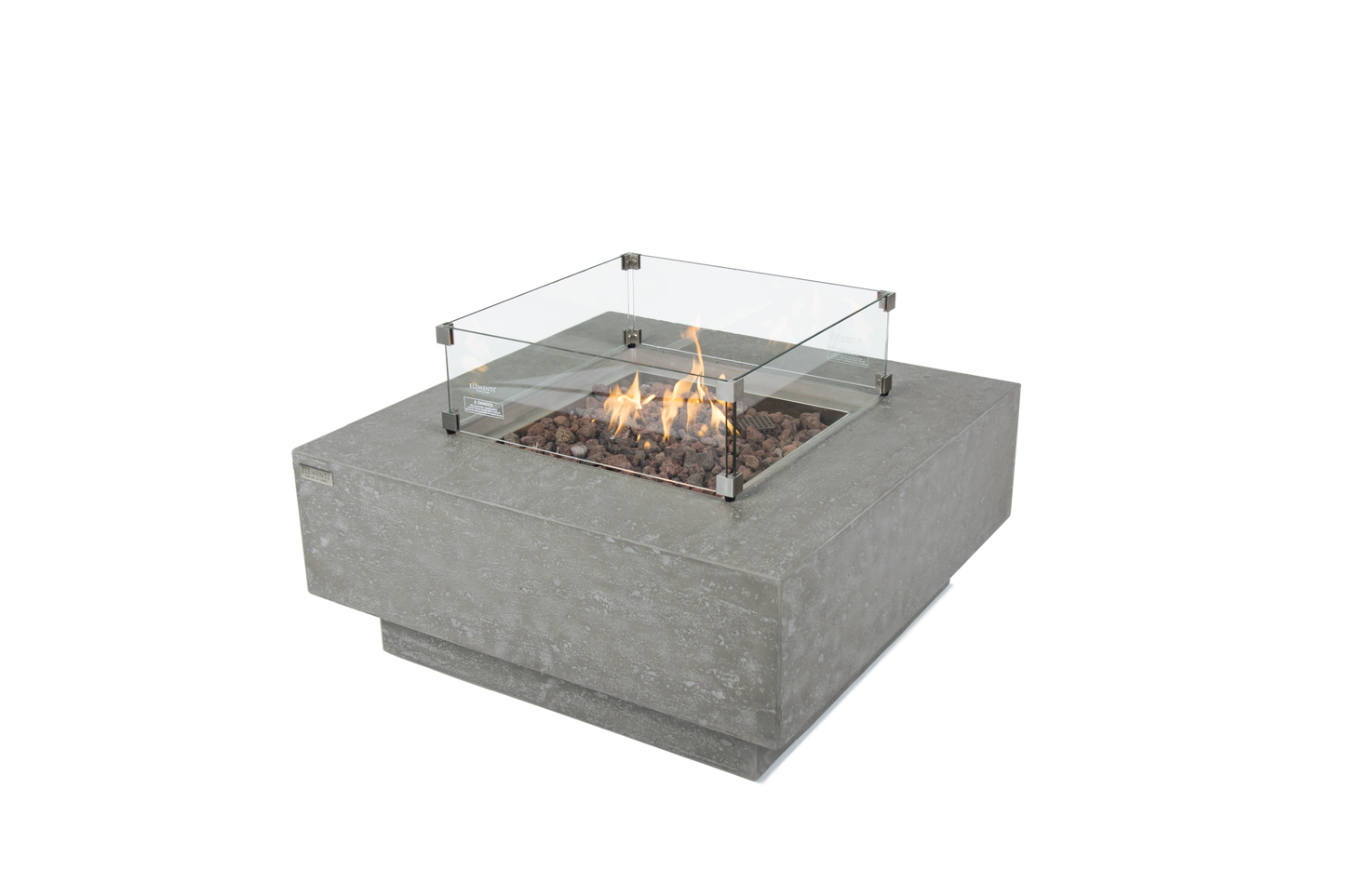 ELEMENTI - Manhattan 36 Concrete Fire Table - Light Gray - OFG103LG