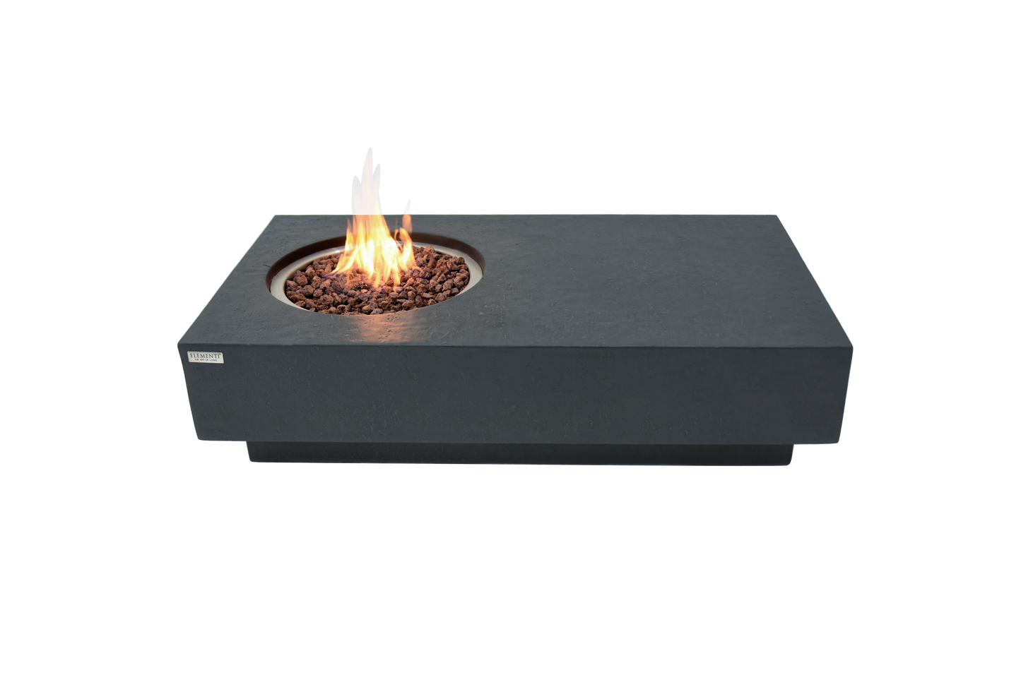 ELEMENTI - Metropolis 56 Concrete Fire Table- Dark Gray - OFG104DG