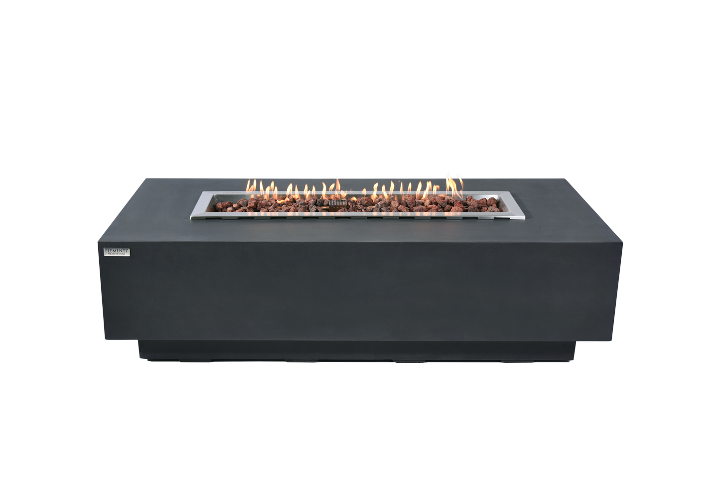 ELEMENTI - Granville 60 Concrete Fire Table- Dark Gray - OFG121DG
