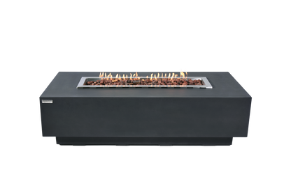 ELEMENTI - Granville 60 Concrete Fire Table- Dark Gray - OFG121DG