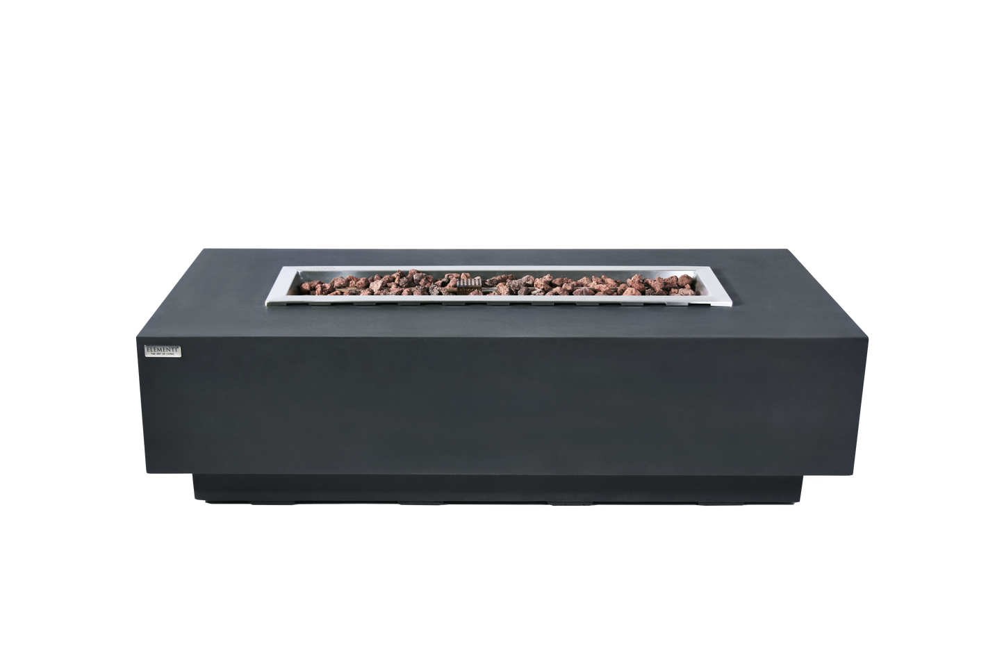 ELEMENTI - Granville 60 Concrete Fire Table- Dark Gray - OFG121DG