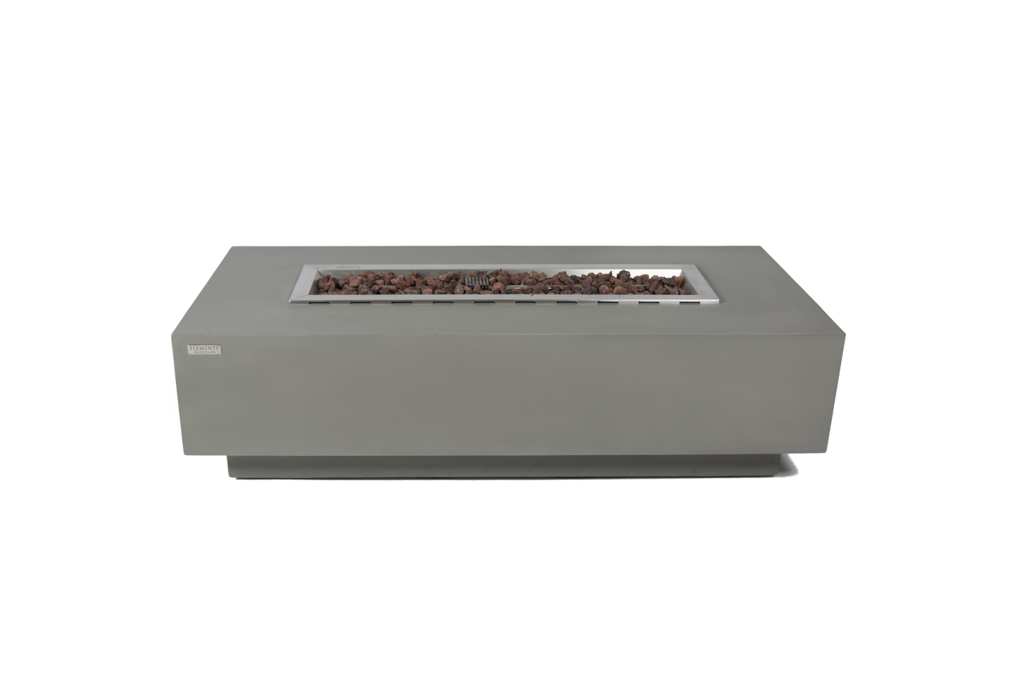 ELEMENTI - Granville 60 Concrete Fire Table- Light Gray - OFG121LG