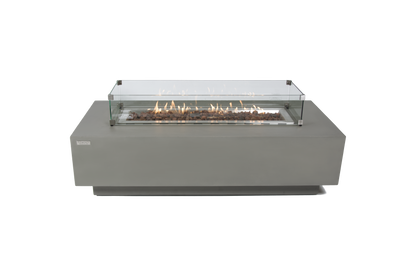 ELEMENTI - Granville 60 Concrete Fire Table- Light Gray - OFG121LG