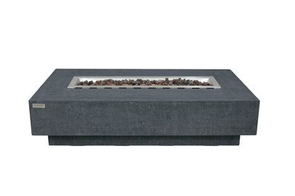 ELEMENTI - Hampton 56 Concrete Fire Table- Dark Gray - OFG139DG