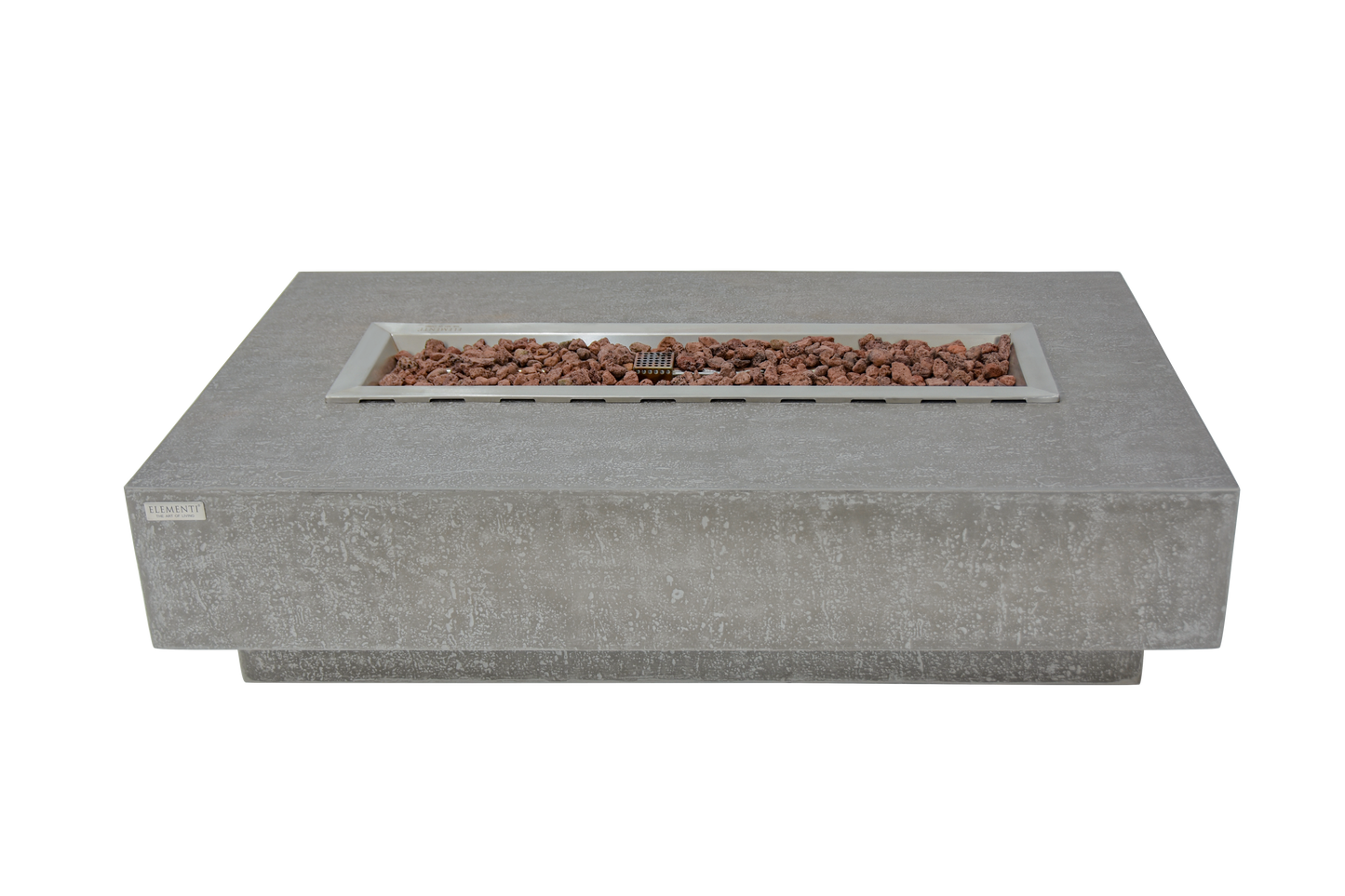 ELEMENTI - Hampton 56 Concrete Fire Table- Light Gray - OFG139LG