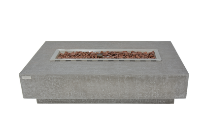 ELEMENTI - Hampton 56 Concrete Fire Table- Light Gray - OFG139LG