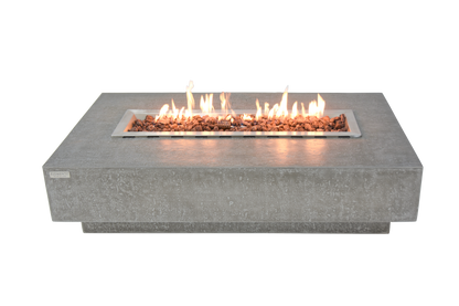ELEMENTI - Hampton 56 Concrete Fire Table- Light Gray - OFG139LG