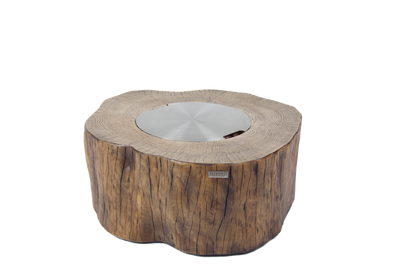 ELEMENTI - Manchester 42 Concrete Fire Table- Red wood - OFG145RW