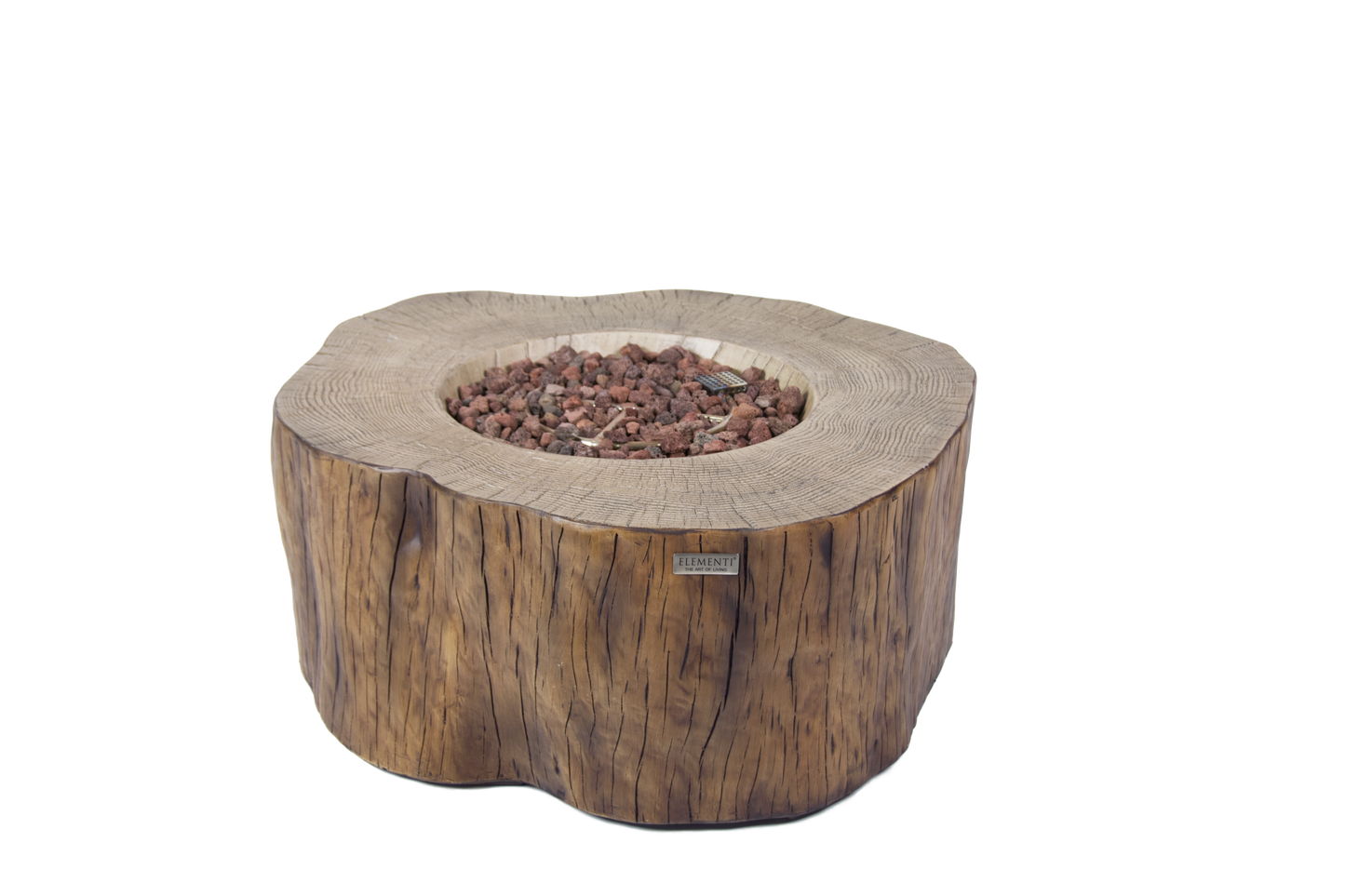 ELEMENTI - Manchester 42 Concrete Fire Table- Red wood - OFG145RW