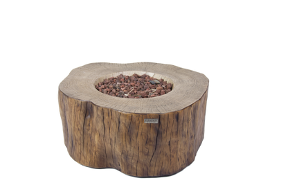 ELEMENTI - Manchester 42 Concrete Fire Table- Red wood - OFG145RW