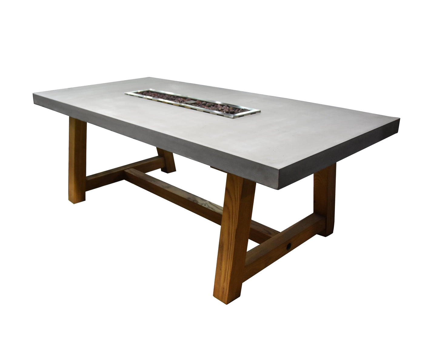 ELEMENTI - Sonoma 83 Concrete Fire Dining Table - OFG201