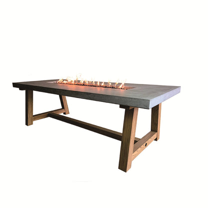 ELEMENTI - Sonoma 83 Concrete Fire Dining Table - OFG201