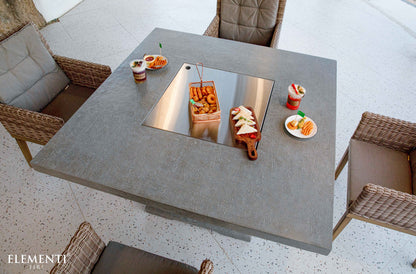 ELEMENTI - Birmingham 48 Concrete Fire Dining Table - OFG202